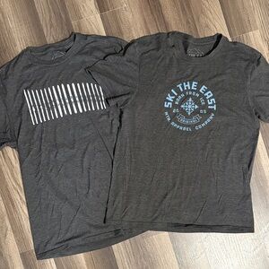 2 Gray Ski The East T-Shirts